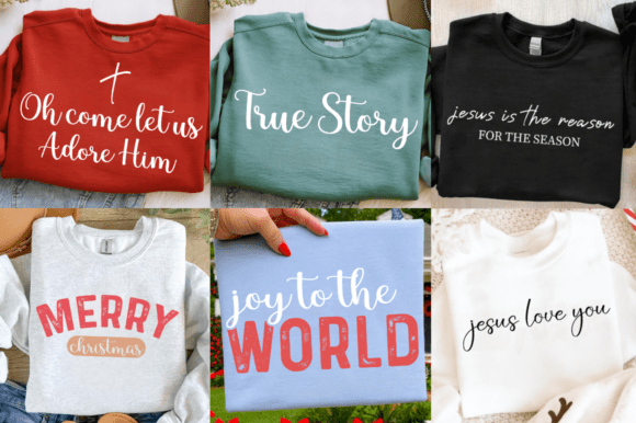Christian Christmas SVG Graphics for T-Shirt Designs