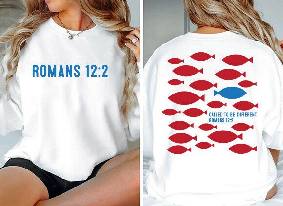 Christian Front Back SVG Graphics for T-Shirt Designs