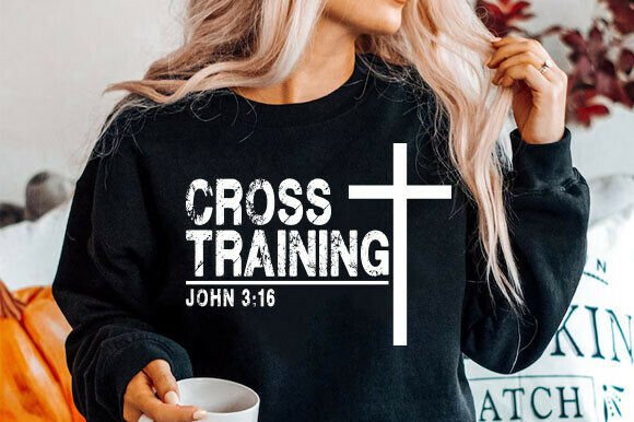 Christian Shirt Cross Training PNG: Graphics & T-Shirt Designs