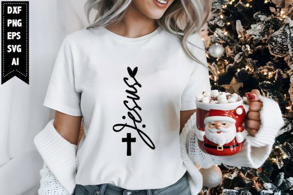 Jesus SVG Christmas Graphics for T-Shirt Designs