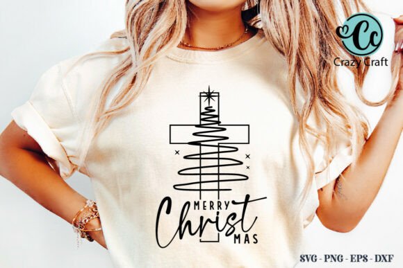 Merry Christmas Shirt PNG: Christian Graphics & T-Shirt Designs