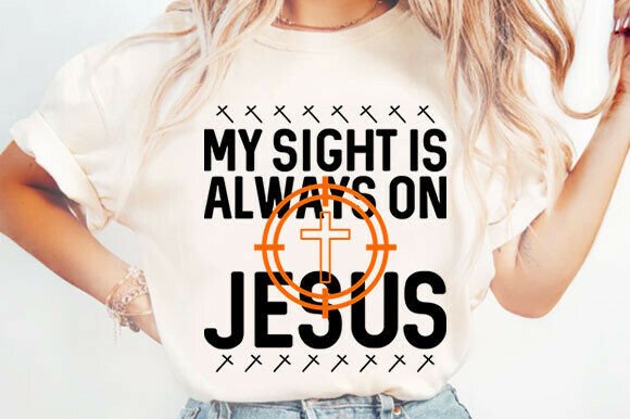 Sight on Jesus PNG Design: Graphics for T-Shirt Designs