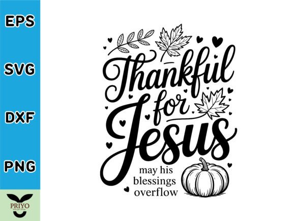 Thankful for Jesus: Graphics & T-Shirt Designs
